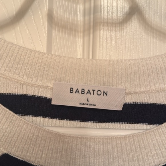 Babaton - Traditional Sweater - Peachy Soft Knit Crewneck Sweater - Large - Picture 6 of 7